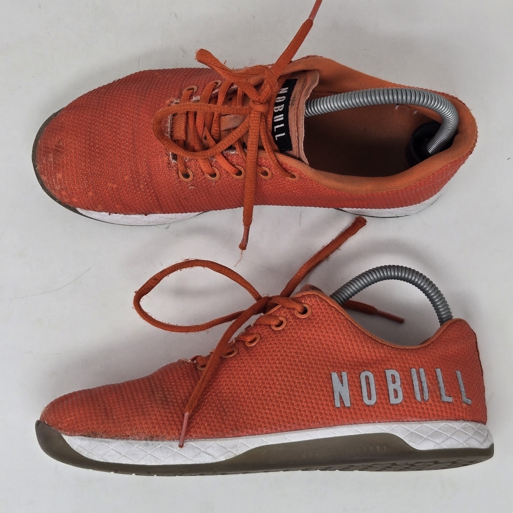 NOBULL Trainer Impact Outwork Low Neon Orange Athletic Training Shoes Womens 7.5